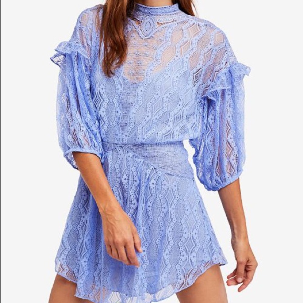 Free People Bittersweet Lace Mini Dress Juniors 8